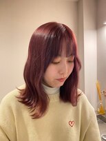 チャプター 問屋町(chapter)&nbsp;くびれミディアムワインレッド髪質改善トリートメント