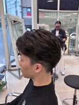 アッシュ 関内店(Ash) フェザーパーマ メンズマッシュ センターパート
