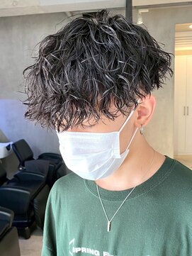 エリマ 武蔵小杉(elima) 武蔵小杉ツイストスパイラルパーマレットヘアマッシュウルフ緩め