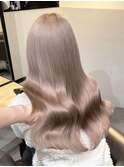 18824_ミルクティーベージュレイヤーコーラルベージュ韓国巻き
