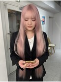 ダークパープルナチュラルショート夏のヘアアレンジ原宿