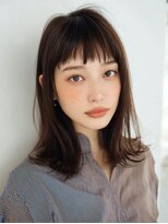 オンク 新宿(onk)&nbsp;黒髪/グレーベージュ/レイヤーロング/前髪パーマ[新宿駅]