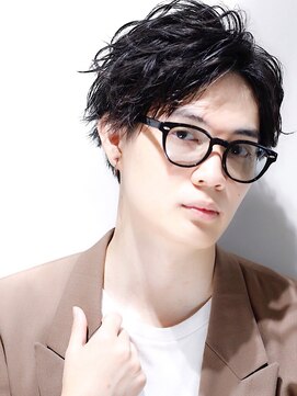 リップスヘアー 銀座(LIPPS hair) フォーカジショートスパイラルかきあげビジネスツーブロック