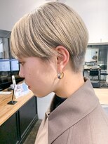 ヴェルダ 池袋店(verda)&nbsp;ホワイトミルクブロンド×マッシュショート＊fukuda