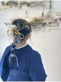 卒業式ポニーテールアレンジ