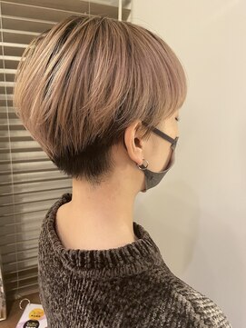 ムーン(moon) #縮毛矯正 #ストレート #ミニウルフ #テラコッタ #くすみブルー