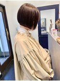 ミルクティーブラウンモーブカラーラベンダーベージュこなれヘア