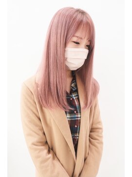 ユートゥイーズ つくば(U too e's) 《Utoo e's つくば美容室 》春気分のピンクベージュ☆Genta