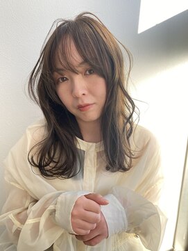 キュエム(Cuem) 【Cuem 小原】イルミナカラー 透明感オリーブ　ブリーチなし