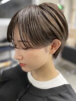 レラート デザイン コスタ 浦和(Relato DESIGN COSTA) 大人可愛い20代30代小顔前下がりショートボブ丸みショート耳かけ