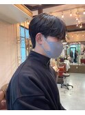 【お客様ヘア】大人気メンズスタイル!シースルーマッシュ 黒髪