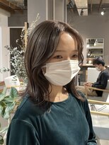 ウィート(wheat)&nbsp;切りっぱなしボブ　ロブ　透明感カラー