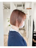 ぱつっと切りっぱなしボブ