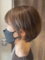 ヘアリゾート粋 トゥジュ 池袋東口店(tujuh) 丸みショートボブ/ナチュラルキャメル