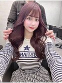 ピンクラベンダー×レイヤーカット×韓国風ヘアワンホンヘア☆22