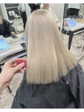 アジールヘア 所沢プロペ通り店(agir hair) ハイトーンカラーブリーチケアミルクブロンズ所沢