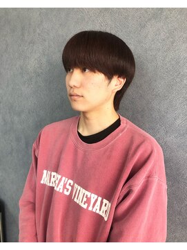 クレオ 福大通り店(CREO) マッシュウルフ×レッドブラウン