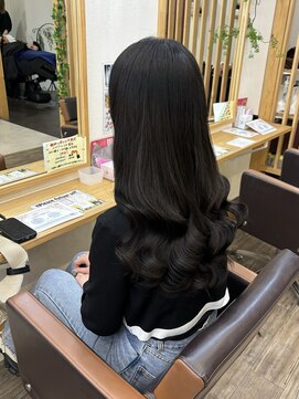 アーチフォーヘアー 梅田店(a-rch for hair) ナチュラルブラックでロングヘアに(^^)