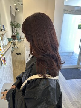 ジュエ ヘアー デザイン(Jue hair design) 春のピンクブラウンカラー