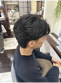 毛流れセンターパート
