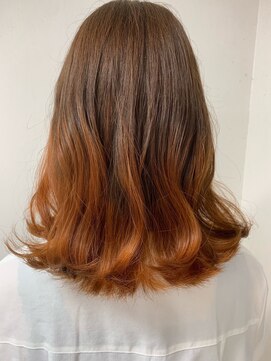 ルノン シェリー(LUNON cheliy) オレンジカラー/グラデーションカラー/ケアブリーチ/韓国