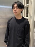 シースルーマッシュ　2wayバング　マッシュウルフ