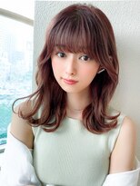 アフロートフクオカ(AFLOAT FUKUOKA)&nbsp;【NEW OPEN】小顔前髪あり後れ毛サイドバングメルティカラー