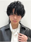 波巻きスパイラルパーマメンズマッシュパーマツイストパーマ