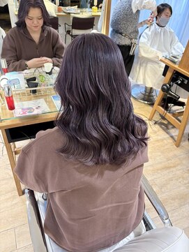 テトラ バイ ネオリーブ 横浜西口店(tetra by neolive) ハイトーン ブルーラベンダー 色落ち◎ ケアブリーチ横浜★