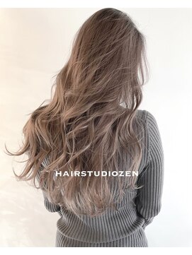ヘアースタジオ ゼン カロン(Hair studio Zen kalon) ブリーチハイライトカラー×ナチュラルブラウン20代30代40代50代