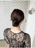タイトヘア アップスタイル 参列ヘア お呼ばれヘア 和装ヘア