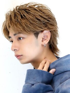 アーリー(Ali'i) フェザーパーマミニウルフセンターパートアップバング