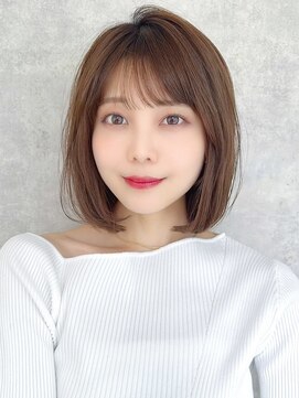 ラフィス ヘアー レイヴ 姫路店(La fith hair reve) 【La fith】切りっぱなしボブ×ミルクティーブラウン