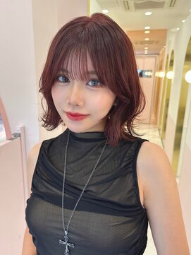リルミー ミュエナ 大須 矢場町(Lilme myuena) レイヤーボブ × カシスブラウン *Lilme* ひめ
