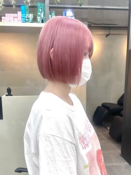 ギークス(GEEKS) 【GEEKS渋谷】切りっぱなしボブ/ミニボブ/ハイトーン/初ブリーチ