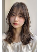 ルアナ(Luana)&nbsp;顔まわりレイヤークリアブラウンスタイル