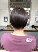 王道ショートボブ 赤みを抑えたカラー【坂根】