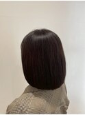 毛先までしっとりまとまる。大人艶感ボブ