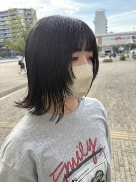 コワファースト 大分(COIFF1RST) 顔周りレイヤーのボブ