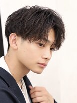 ルーシー 福岡大名店(LUCEY)&nbsp;センターパートフェザーパーマシャドウパーマメンズパーマ