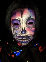 ヘアセットアップス(UP's)&nbsp;ハロウィンメイク『リアルガイコツメイク』