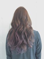 カッツヘアー(KATZHAIR) - - - アッシュグラデーションxパープルアクセントカラー -  - -