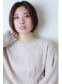 【なかじま ひびき】大人かわいいセンターパートボブ