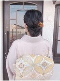 入学式ヘア着付け