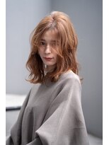 オースティン 門前仲町(AUSTIN)&nbsp;大人かわいい前髪セシルカットココアブラウンフリンジウェーブ