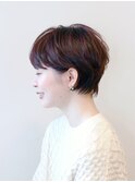 ショートカット/マッシュショート/耳かけ/くびれ/30代/40代/梅田