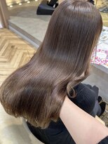 momo 髪質改善カラーで作る圧倒的透明感グレージュ♪