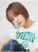 【TARO】ヘルシースタイル耳だしショートボブ シースルーバング
