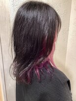 ヘアメイク カン プラスエフ(HAIR MAKE KANN+f) ミディアムレイヤーインナーカラー