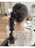 編み下ろしポニー